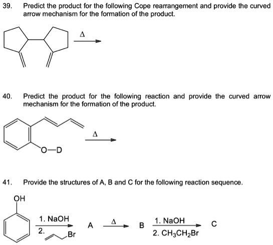 [GET ANSWER] predict the product for the following cope rearrangement ...