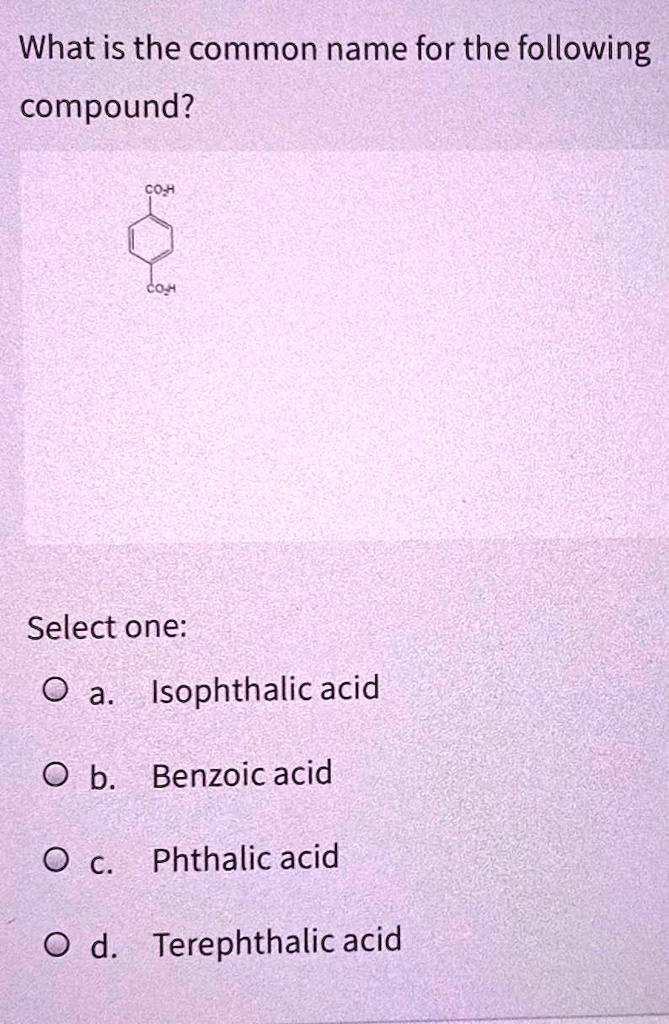 What Is The Common Name For The Following Compound? Co - Co 4 Select ...