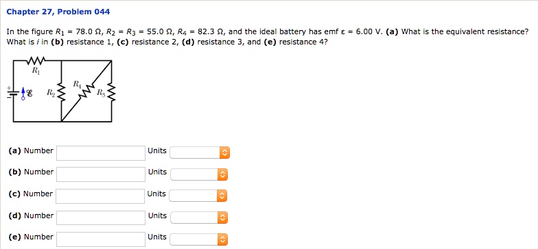 SOLVED: Chapter 27, Problem 044 In the figure R1 78.0 9, 55.0 Q, 82.3 9 ...