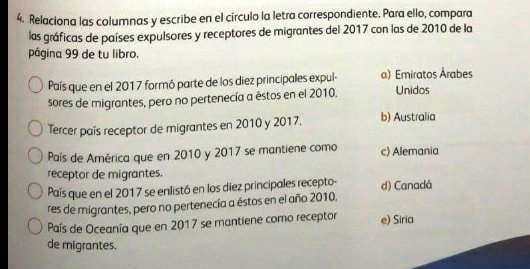 SOLVED: ayudenme es de primaria 6 grado por das ayudenme Relaciona las