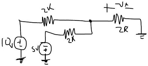 SOLVED: Calculate the voltage Vx of the following circuit: