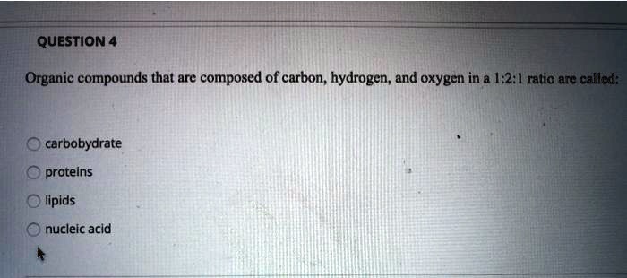 organic compounds composed exclusively of carbon hydrogen and oxygen include