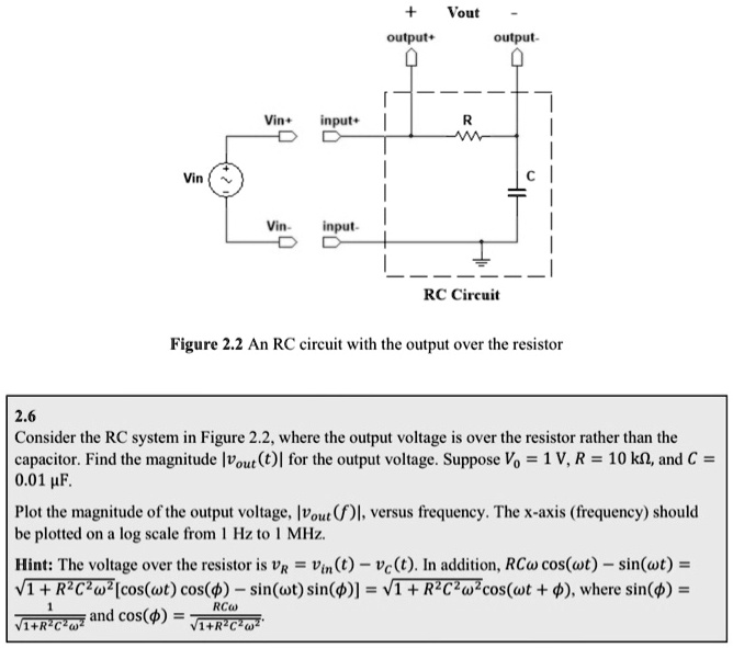 SOLVED: Please give me a clear explanation on this one. Vout (output+ ...