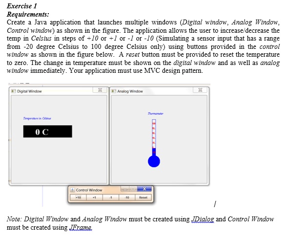 [GET ANSWER] Exercise 1 Requirements: Create a Java application that ...