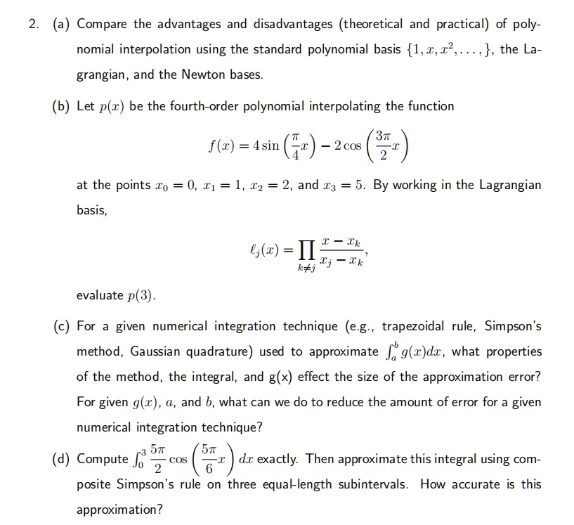 SOLVED Texts (a) Compare the advantages and disadvantages