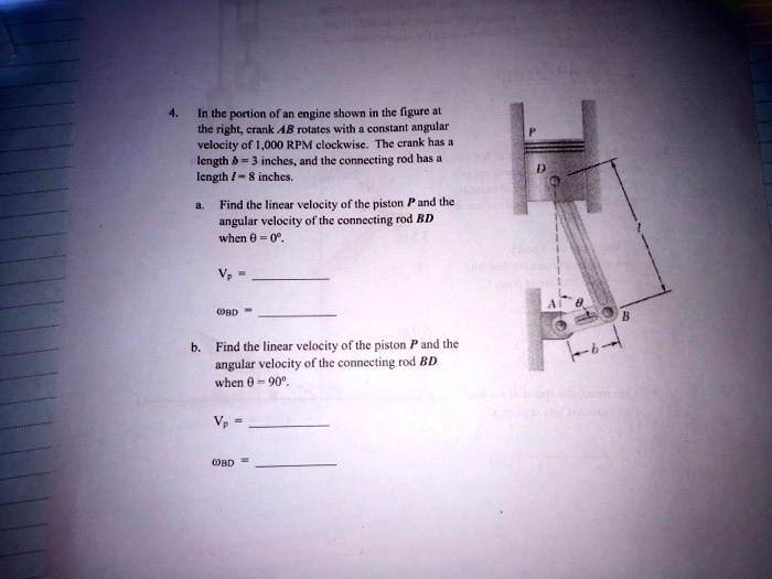 SOLVED: In The Portion Of An Engine Shown In The Figure At The Right ...