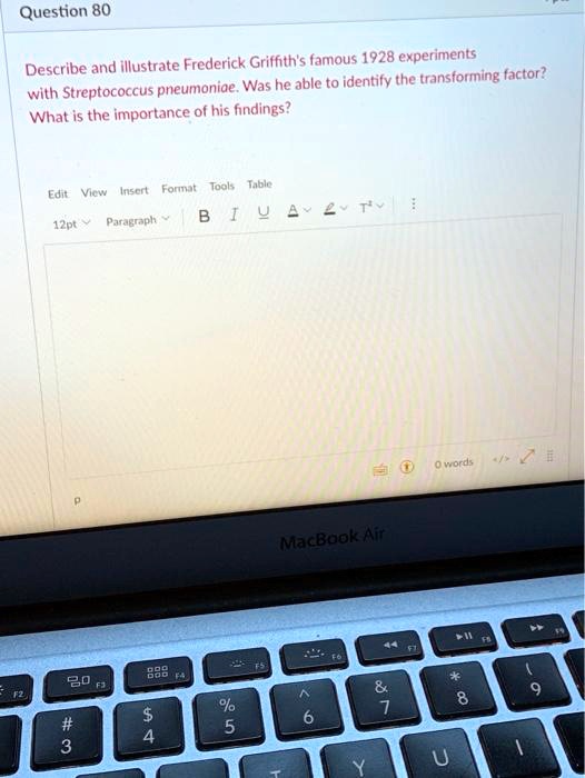 Question 80 Describe and illustrate Frederick Griffith's famous 1928 ...