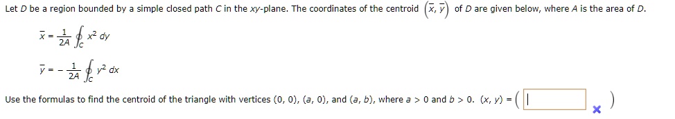 SOLVED: Let D be region bounded by simple closed path C in the xy-plane ...