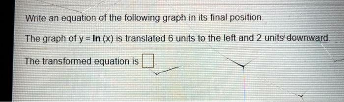 Write an equation of the following graph in its final...