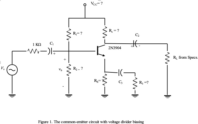 SOLVED: Title: Designing a Common-Emitter Amplifier Circuit Overview ...