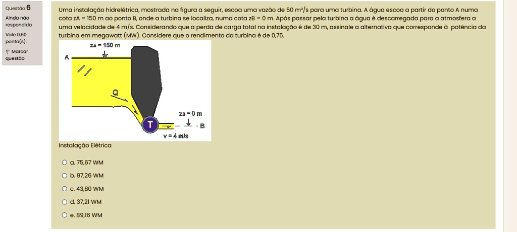 SOLVED: A hydroelectric plant, shown in the figure below, flows at a ...