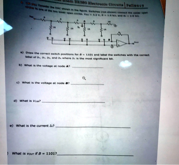 SOLVED Consider the DAC shown in the figure. Switches Vref=3.2V, R