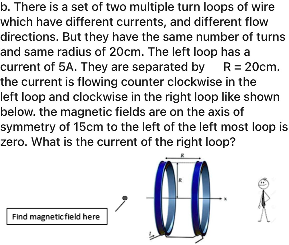 SOLVED: There is a set of two multiple-turn loops of wire which have ...