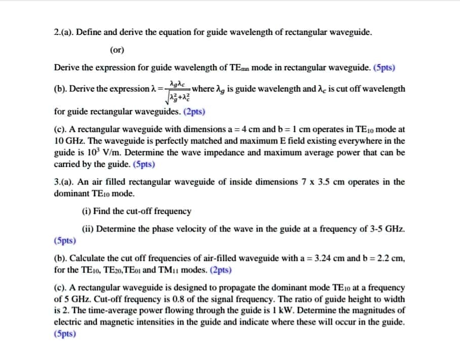 solved-a-define-and-derive-the-equation-for-the-guide-wavelength-of-a