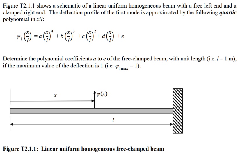 SOLVED: Figure T2.1.1 shows a schematic of a linear uniform homogeneous ...