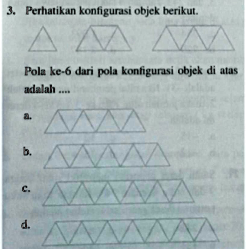 SOLVED: 1. gambar dibawah ini menunjukan pola suatu barisan bilangan