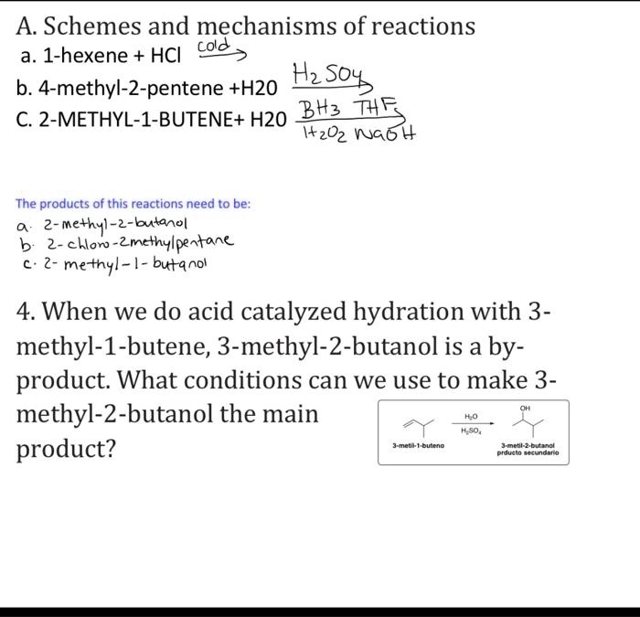 SOLVEDA. Schemes and mechanisms of reactions 1hexene HCI Colo 4