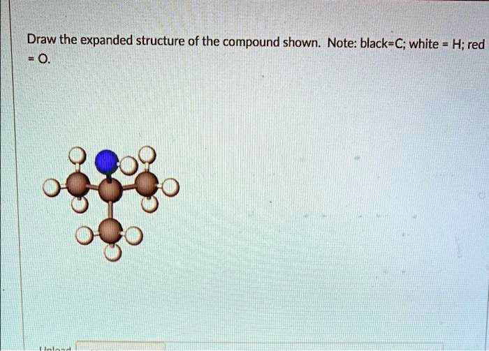 SOLVED: Draw the expanded structure of the compound shown. Note: black ...