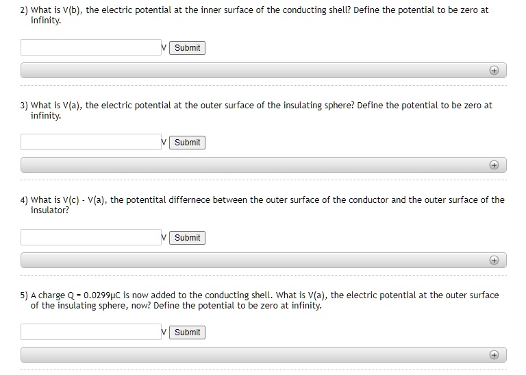 SOLVED: What Is V(b), The Electric Potential At The Inner Surface Of ...