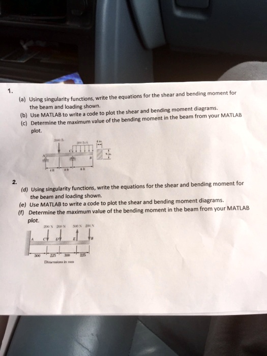 SOLVED Solve (a). Determine the maximum absolute value of the shear