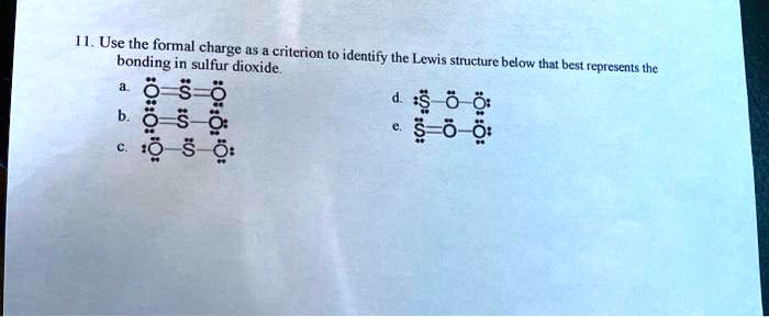 use the formal bonding charge 45 in sulfur dioxide criterion to ...