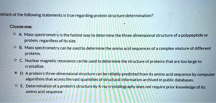 Which Statement Is True Regarding Complete Proteins SOLVED: Which of the following statements is true regarding protein