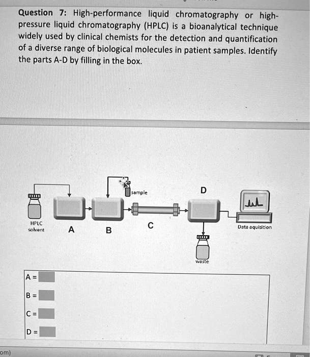 SOLVED Question 7 Highperformance liquid chromatography (HPLC) is a