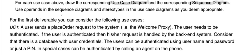 SOLVED: For each use case above, draw the corresponding Use Case ...