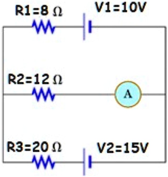 V 9 R1 R2 R3 R1=8 ? V1=10V R2=12 ? A R3=20 ? V2=15V