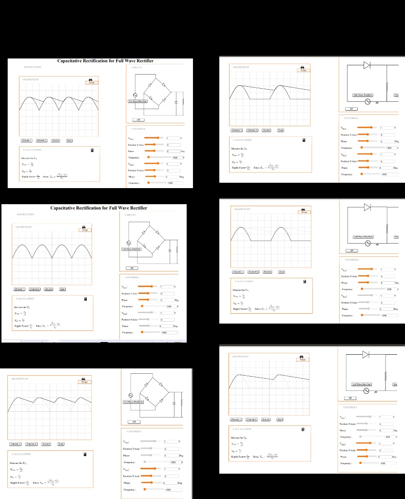 SOLVED: Note: Record different observations of Capacitive Rectification ...