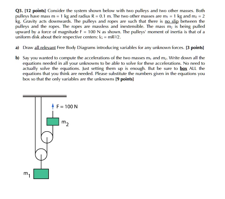 SOLVED Q3. [12 points] Consider the system shown below with two