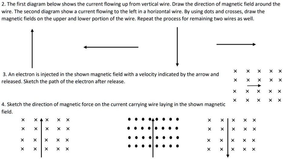 2 the first diagram below shows the current flowing up from vertical ...