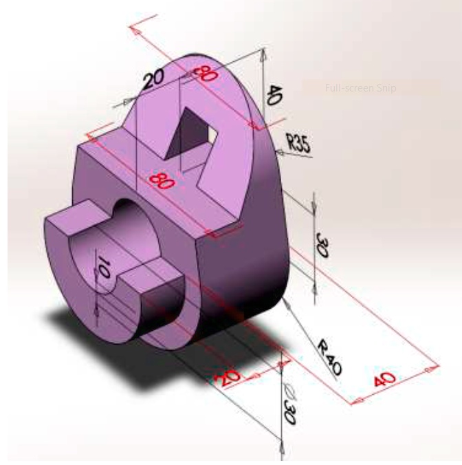 SOLVED: Draw isometric and draw oblique (cavalier 45 degrees) of the ...