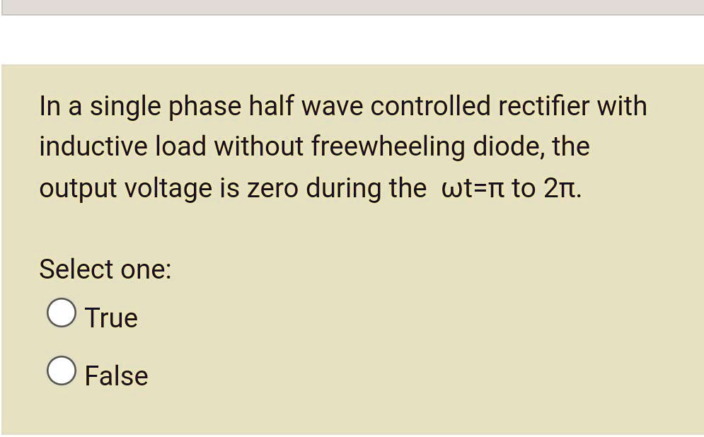 SOLVED In a singlephase halfwave controlled rectifier with an