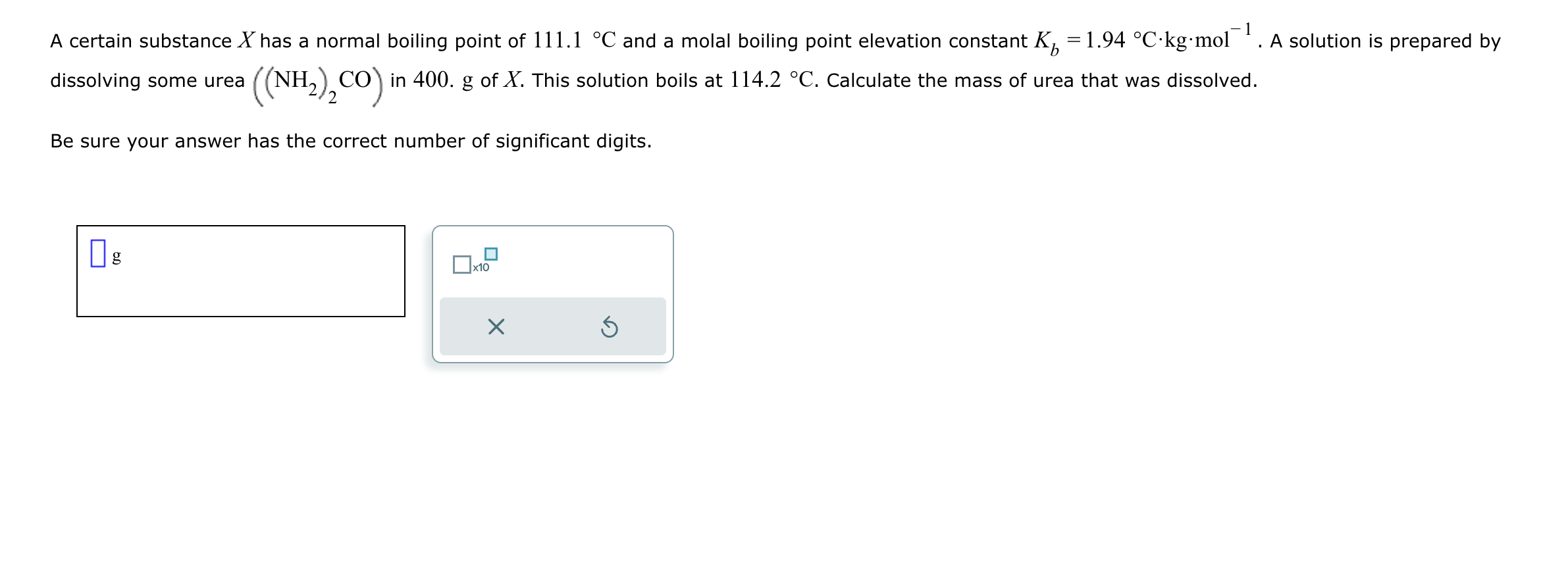 Solved a certain substance x has a normal boiling point of 111 1 c