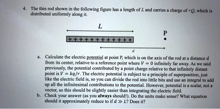 SOLVED: The thin rod shown in the following figure has length of L and ...