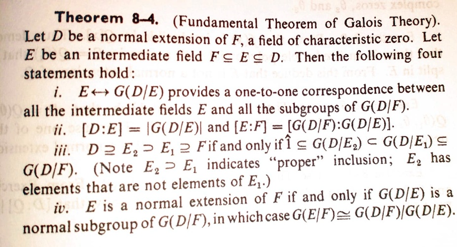 proof of fundamental theorem of algebra in galois theory