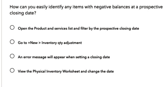 [GET ANSWER] How can you easily identify any items with negative ...