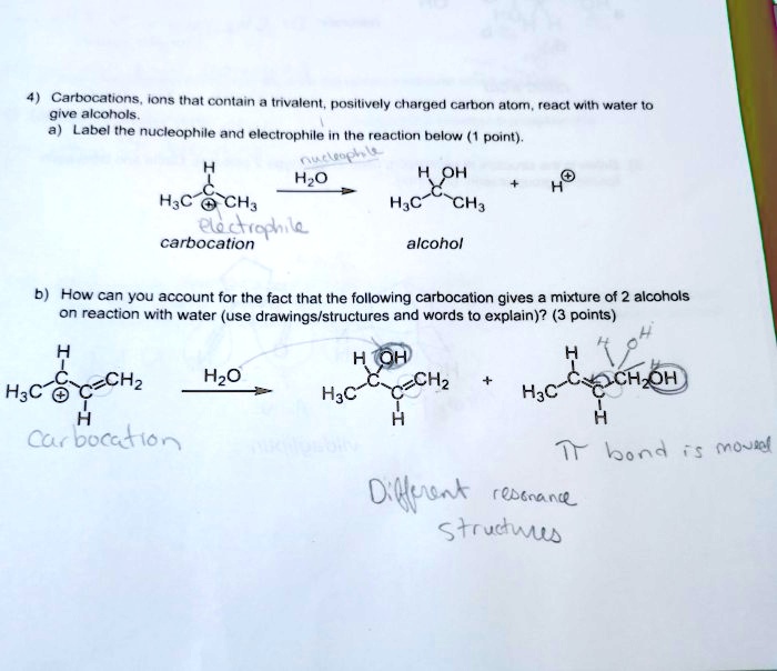 Carbocations, ions that contain trivalent, positively charged carbon