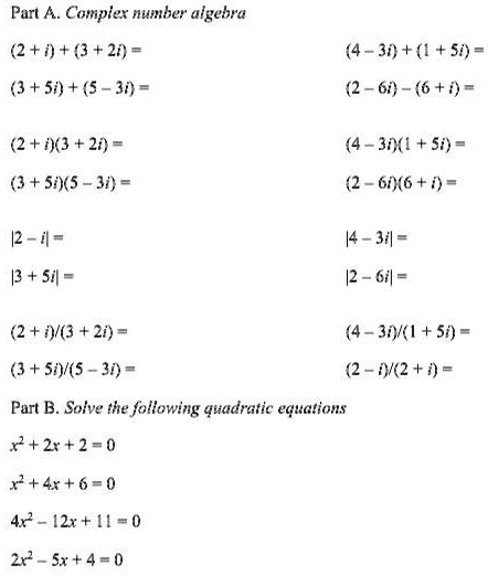 Solved Part A Compler Number Algebre 2 0 43 21 4 30 1 S0 3 50 5 30 2 61 6 1 2 I 3