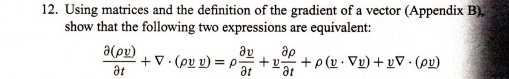 SOLVED: Using matrices and the definition of the gradient of a vector ...