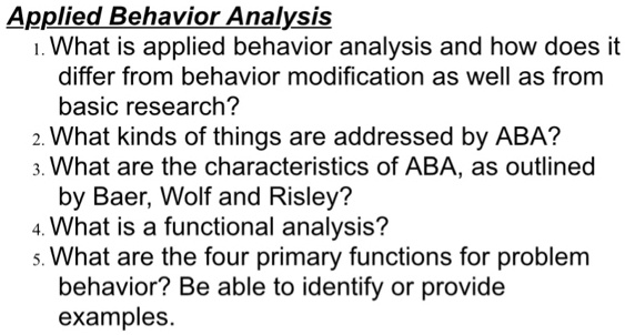 Behavior Modification Basics