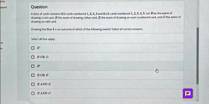 SOLVED: Texts: Events Support Question: A Deck Of Cards Contains RED ...