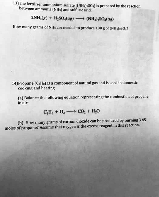 VIDEO solution: 13) The fertilizer ammonium sulfate [(NH4)2SO4] is ...