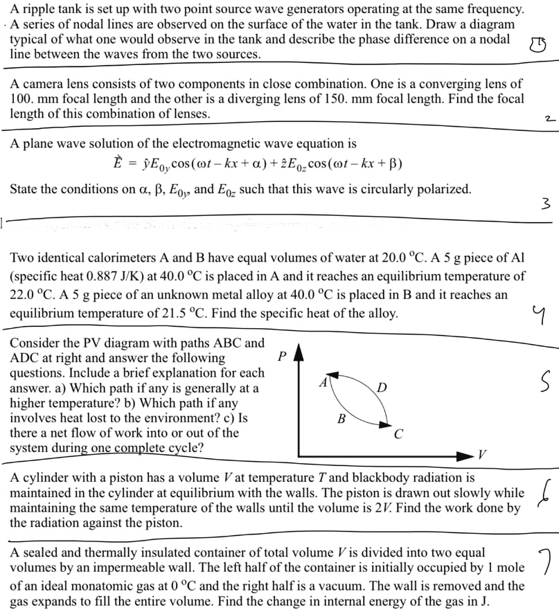 A ripple tank is set up with two point source wave...