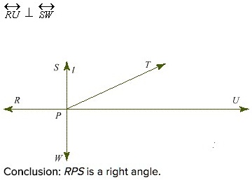 SOLVED: ' Conclusion: RPS is a right angle. Which of the statements ...