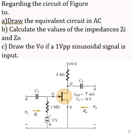 SOLVED: Regarding the circuit of Figure 2: a) Draw the equivalent ...