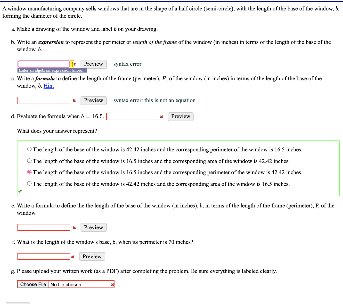 SOLVED: A window manufacturing company sells windows that are in the ...