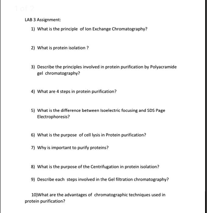 SOLVED: LAB 3 Assignment: 1) What is the principle of Ion Exchange ...