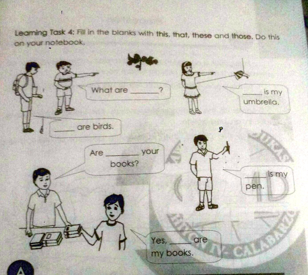 VIDEO solution: Learning Task 4: Fill in the blanks with this, that ...